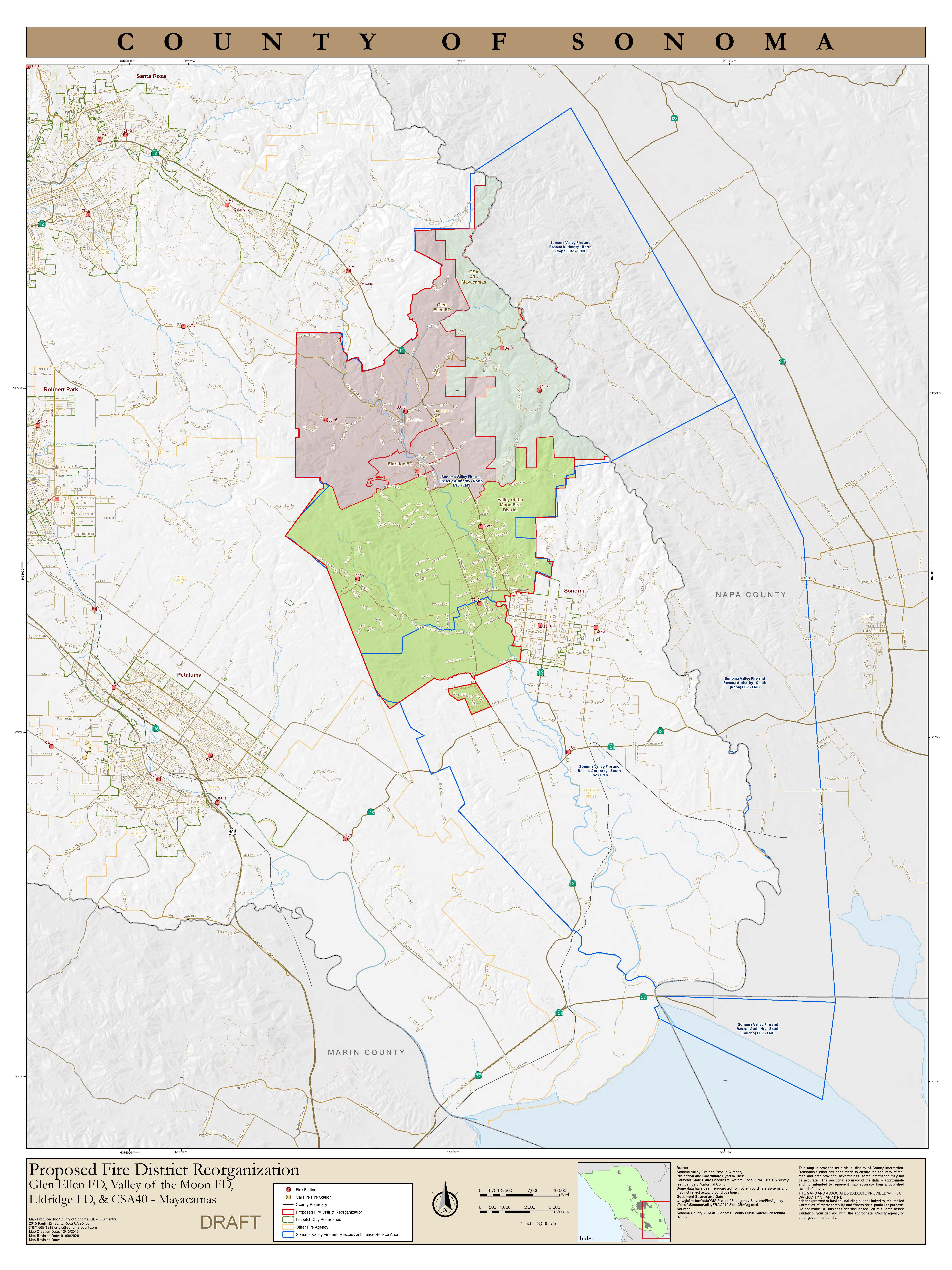 Glen Ellen Map 2020